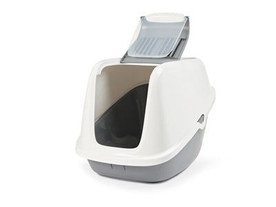 Savic Kattenbak Nestor Giant Wit / Lichtgrijs 75,5X56X55,5 Cm