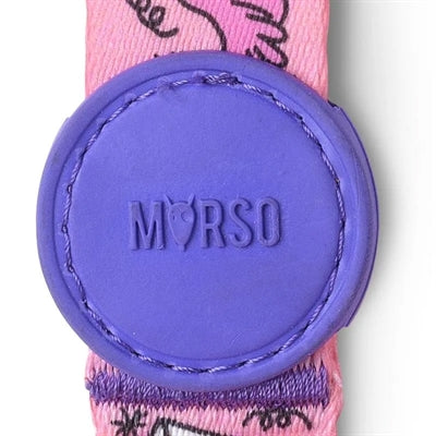 Morso Hondenriem Gerecycled Sweet Tweet Roze 120X1,5 Cm Tot 6 Kg