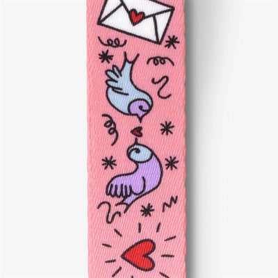 Morso Mini Hondentuig Verstelbaar Gerecycled Sweet Tweet Roze 24-32X1,5 Cm