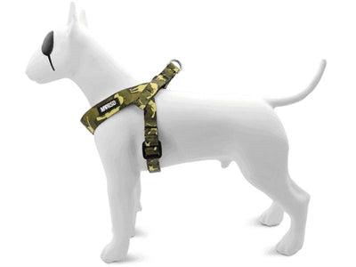 Morso Mini Hondentuig Verstelbaar Gerecycled Full Metal Dog Bruin 24-32X1,5 Cm