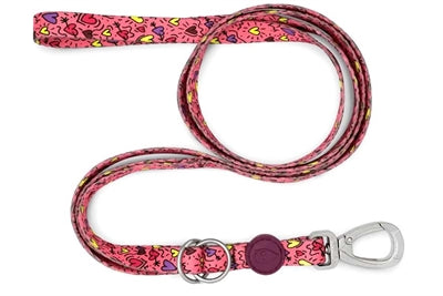 Morso Hondenriem Verstelbaar Gerecycled Pink Think Roze 75-230X1,5 Cm 1-4 Kg