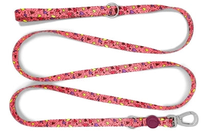 Morso Hondenriem Verstelbaar Gerecycled Pink Think Roze 75-230X1,5 Cm 1-4 Kg