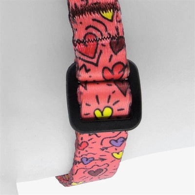 Morso Mini Hondentuig Verstelbaar Gerecycled Pink Think Roze 24-32X1,5 Cm
