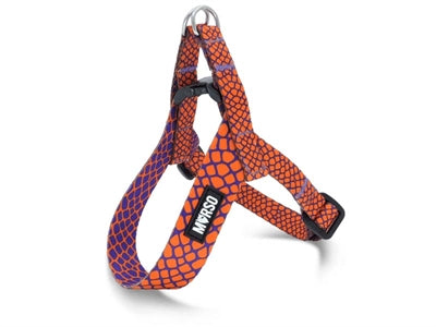 Morso Mini Hondentuig Verstelbaar Gerecycled Urban Lizard Rood 24-32X1,5 Cm