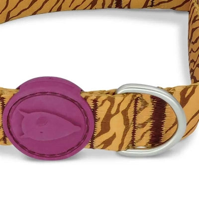 Morso Halsband Hond Gerecycled Jungle Drum Oranje 30-42X1,5 Cm