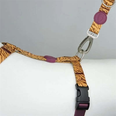 Morso Hondentuig H-Tuig Gerecycled Jungle Drum Oranje 40-55X1,5 Cm