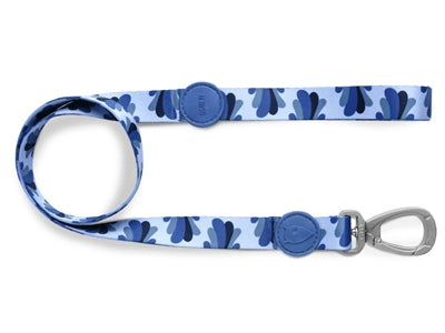 Morso Hondenriem Gerecycled Splash Blauw 120X1,5 Cm Tot 6 Kg