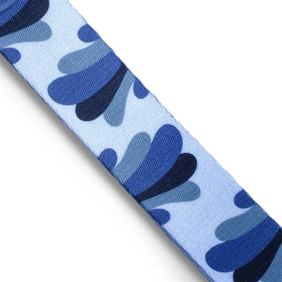 Morso Hondenriem Verstelbaar Gerecycled Splash Blauw 75-230X1,5 Cm 1-4 Kg