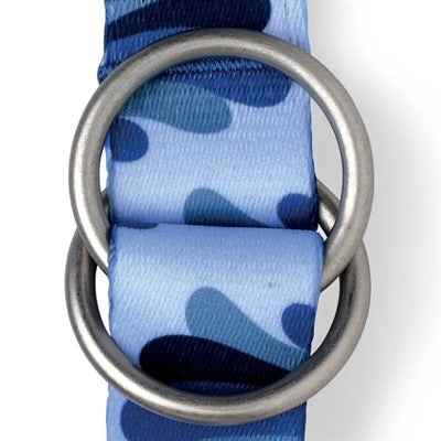 Morso Hondenriem Verstelbaar Gerecycled Splash Blauw 75-230X1,5 Cm 1-4 Kg