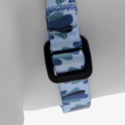 Morso Mini Hondentuig Verstelbaar Gerecycled Splash Blauw 24-32X1,5 Cm