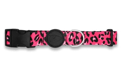 Morso Halsband Hond Gerecycled Bubble Leo Roze 30-42X1,5 Cm