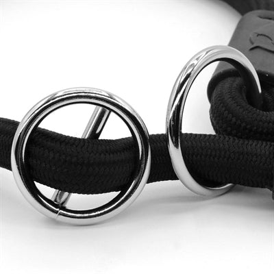 Morso Half Slip Halsband Hond Soft Rope Gerecycled Black Zwart 45X1 Cm