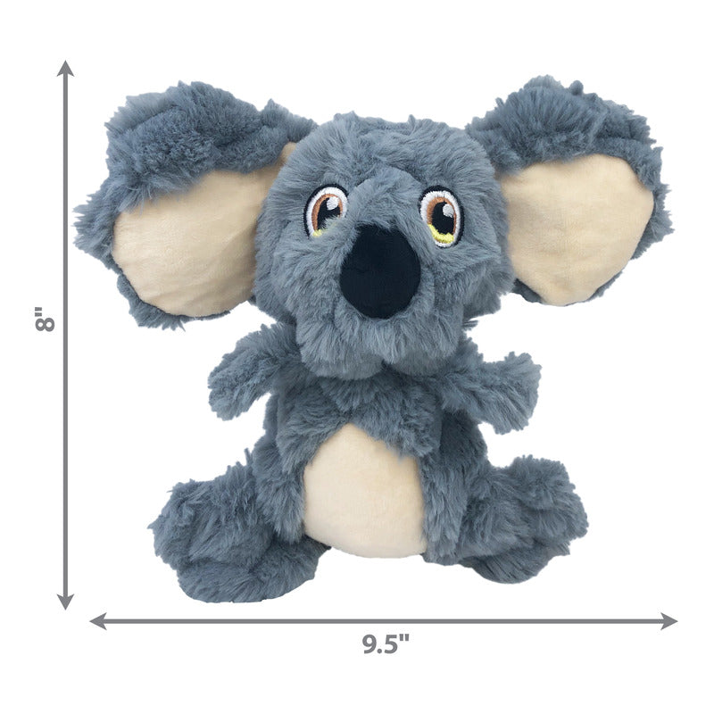 Kong Scrumplez Koala Pluche Met Piep Grijs 22X23X10 Cm
