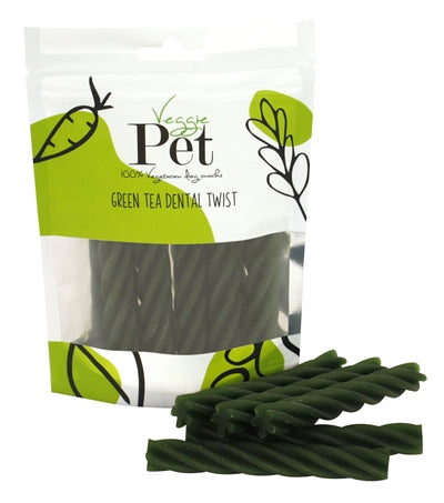 Veggie Pet Green Tea Dental Twist 100 Gr