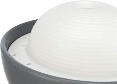 Trixie Vital Dome Drinkfontein Keramiek Grijs / Wit 1,5 Ltr 20X10X20 Cm