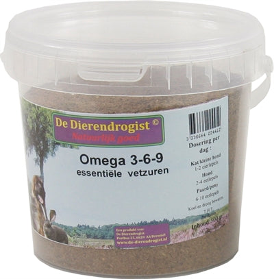 Dierendrogist Omega 3-6-9 Vetzuren 500 Gr