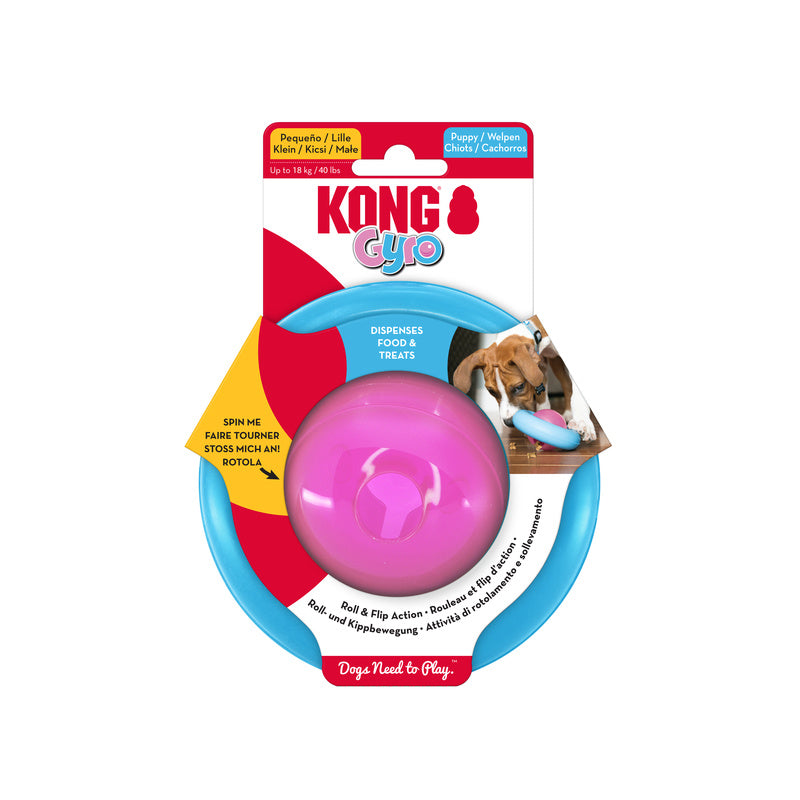Kong Gyro Puppy Voerbal Assorti 7,5X13X13 Cm
