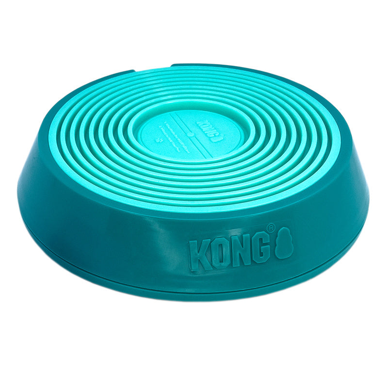 Kong Licks Spinz Teal Groenblauw 20X20X4,5 Cm