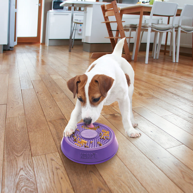 Kong Licks Spinz Paars 15X15X4 Cm