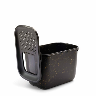 Savic Kattenbak Hop In Marble Zwart / Goud 58,8X39X39,5 Cm