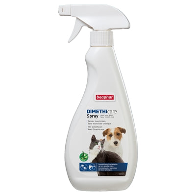 Beaphar Dimethicare Spray Hond / Kat Tegen Vlooien En Teken 500 Ml
