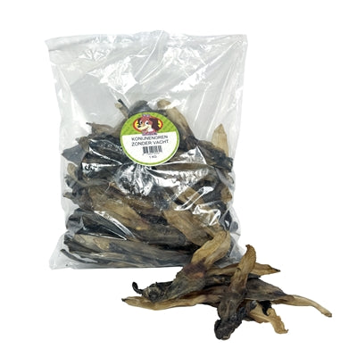 Petsnack Konijnenoren Zonder Vacht 1 Kg