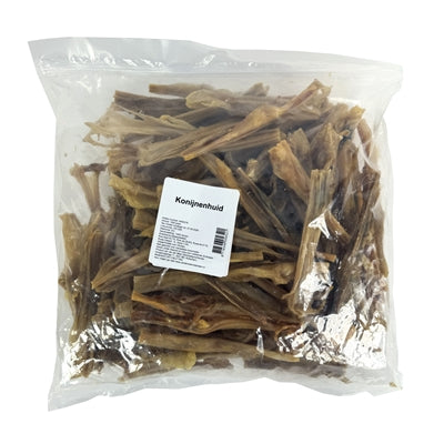 Petsnack Konijnenhuid Gezaagd 1 Kg