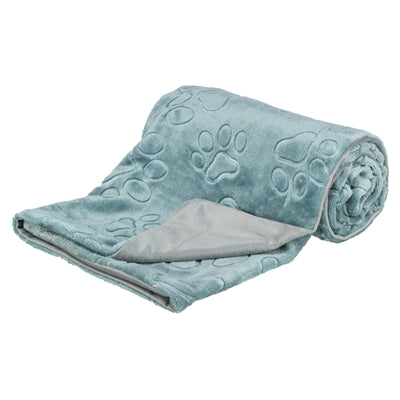 Trixie Hondendeken Barry Softpluche Blauw / Grijs 70X50 Cm