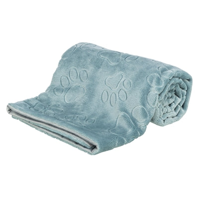 Trixie Hondendeken Barry Softpluche Blauw / Grijs 70X50 Cm