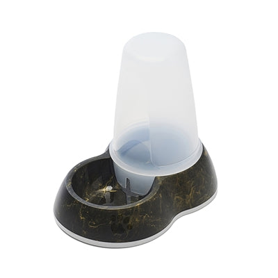 Savic Drinkbak Loop Marble Zwart / Goud 26X17,5X23 Cm 1,5 Ltr