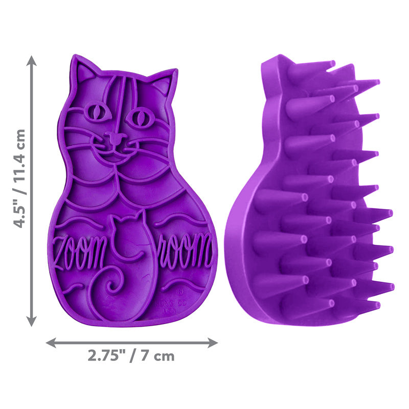 Kong Zoomgroom Paars 11,5X7X3 Cm