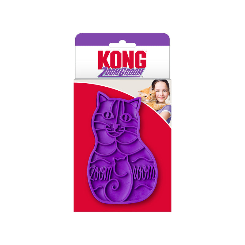 Kong Zoomgroom Paars 11,5X7X3 Cm