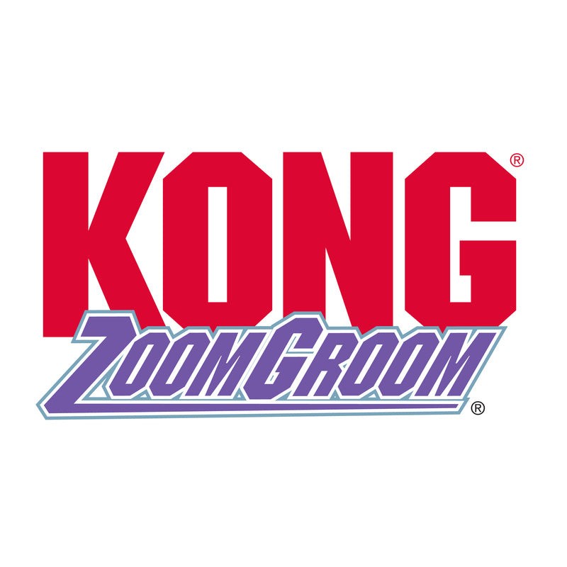 Kong Zoomgroom Paars 11,5X7X3 Cm