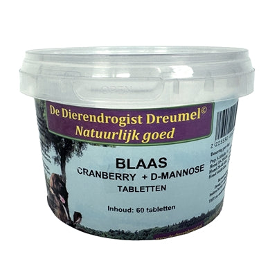 Dierendrogist Blaas / Cranberry / D-Mannose Tabletten 30 Tbl