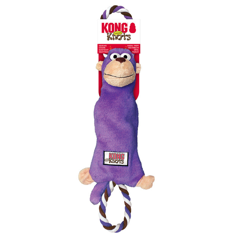 Kong Tugger Knots Monkey Aap Paars 11X9X34,5 Cm
