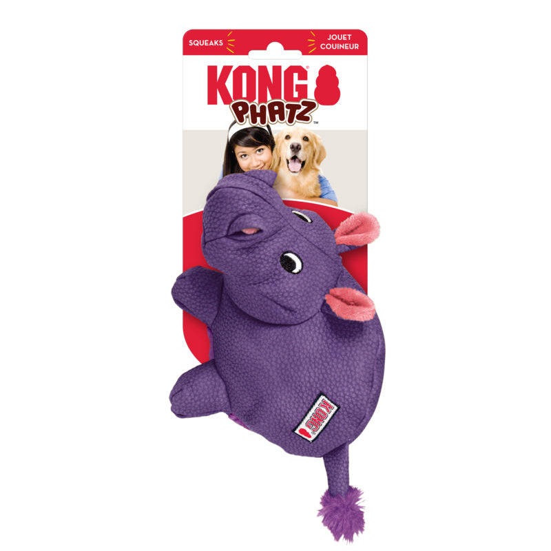 Kong Phatz Hippo Nijlpaard Paars 22X12,5X15 Cm