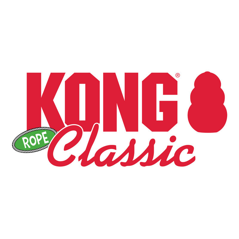 Kong Classic Met Touw Rood / Geel
