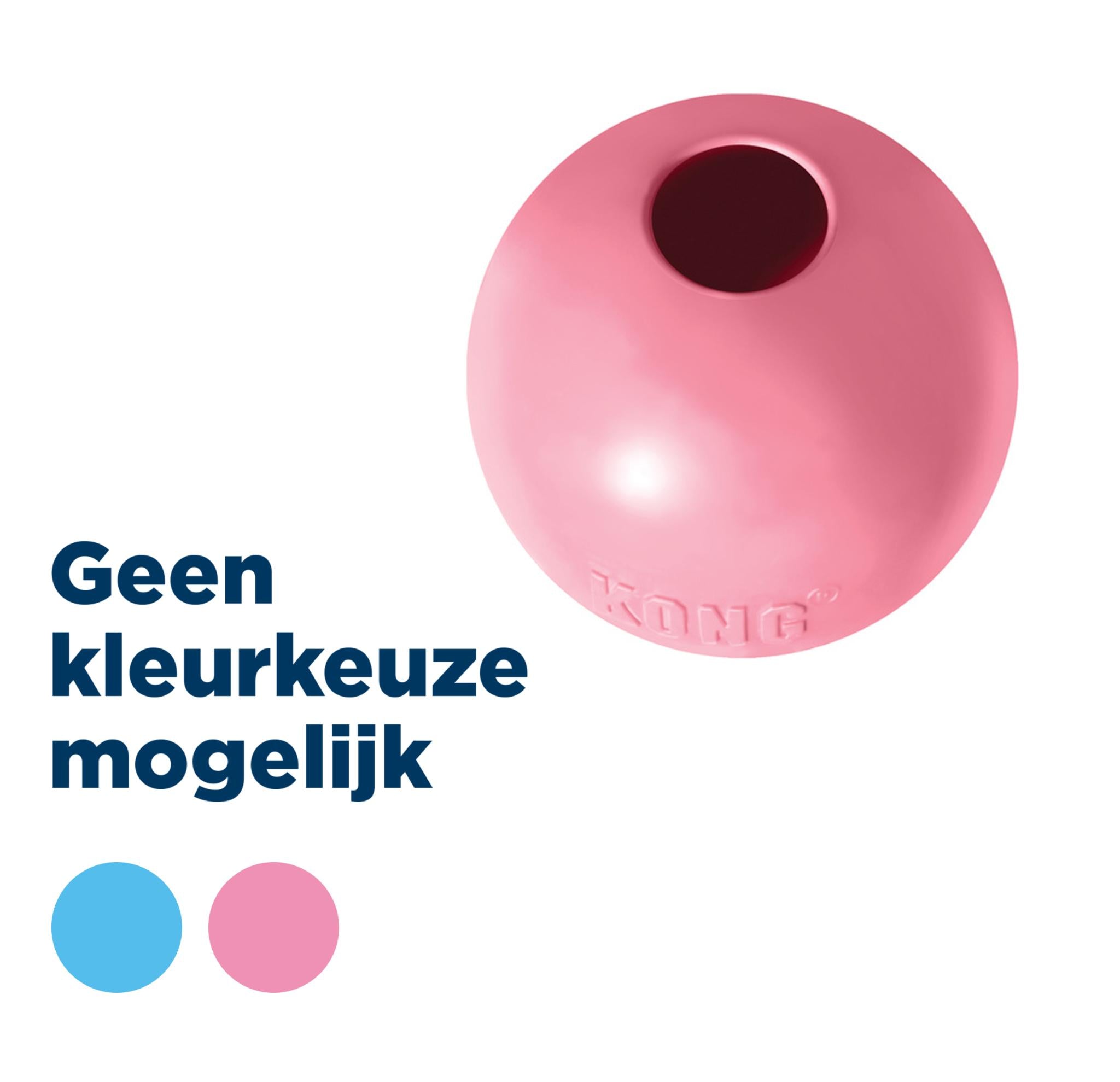 Kong Puppy Ball Roze Of Lichtblauw Assorti 7,5X7,5X7,5 Cm