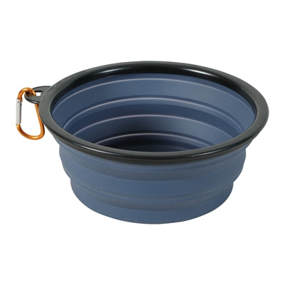 Zolux Bvk Voerbak Opvouwbaar Siliconen Blauw 13 Cm 450 Ml