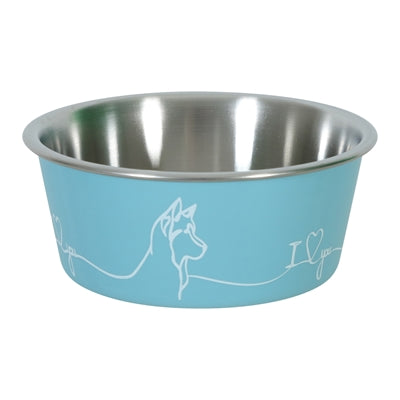 Zolux Love Voerbak Hond Blauw 12,5 Cm 400 Ml