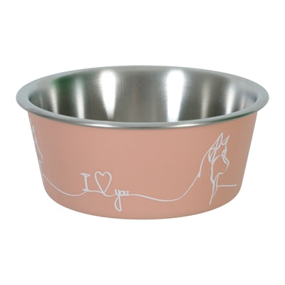 Zolux Love Voerbak Hond Roze 15 Cm750 Ml