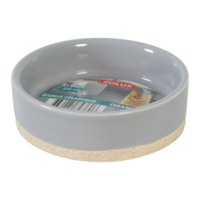 Zolux Olaria Voerbak Keramiek Grijs 14 Cm 450 Ml