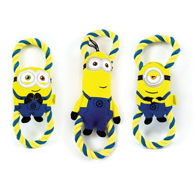 Minions Pluche Bob / Stuart / Kevin Aan Flostouw 28 Cm