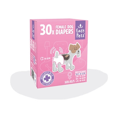 Easypets Hondenluiers Teef S/M 30 St