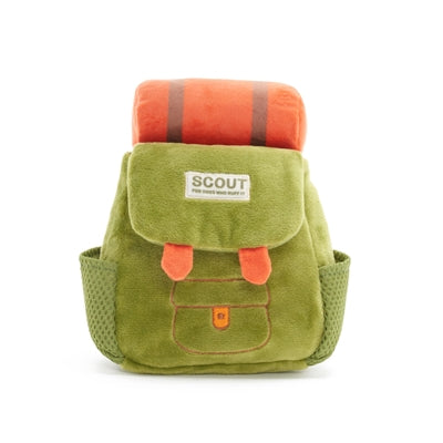 Bark Rowdy Ruckus Pluche Snack Rugzak Hide & Seek Groen 20X17X8 Cm Tot 20 Kg