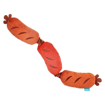 Bark Lickin' Links Drie Worsten Pluche Bruin 58X7X5 Cm 10-20 Kg