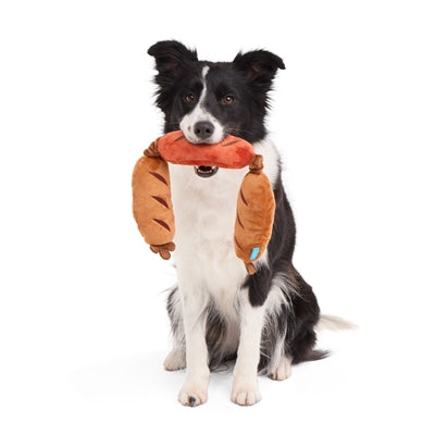 Bark Lickin' Links Drie Worsten Pluche Bruin 58X7X5 Cm 10-20 Kg