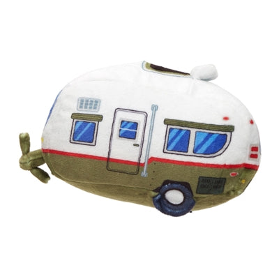 Bark Hairstream Trailer Caravan Pluche Groen / Wit 20X11X12 Cm