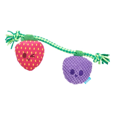 Bark Best Berry Friends Aardbei En Bosbes Pluche Met Flostouw 22X26X5 Cm