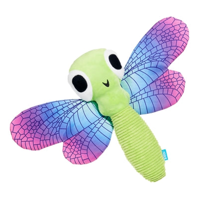 Bark Dragonfly Guy Libelle Pluche Groen / Paarsblauw 41X26X7 Cm